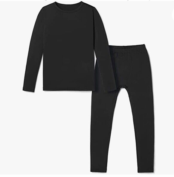 Tsla Boy's And Girl's Thermal Base Layer Set, Soft Fleece Lined Shirt & Leggings