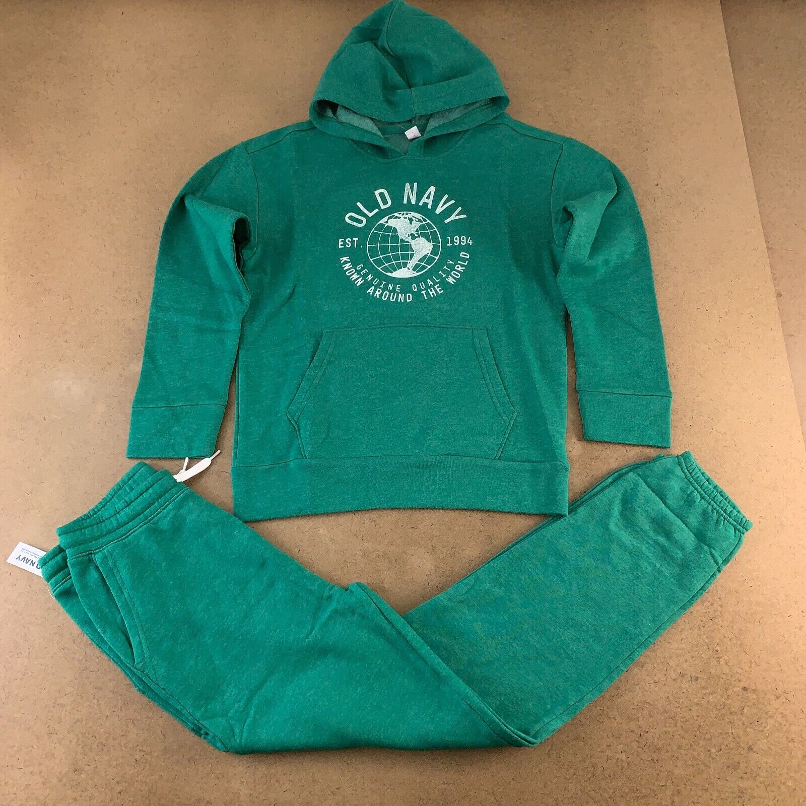 Old Navy Gender-neutral Youth Xl (14-16) Green 2 Piece Sweatshirt Jogger Set Nwt
